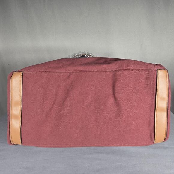 True Religion Tote Bag Red Canvas Buddha World Tour Large Shopper NWT New Tag - Picture 7 of 11